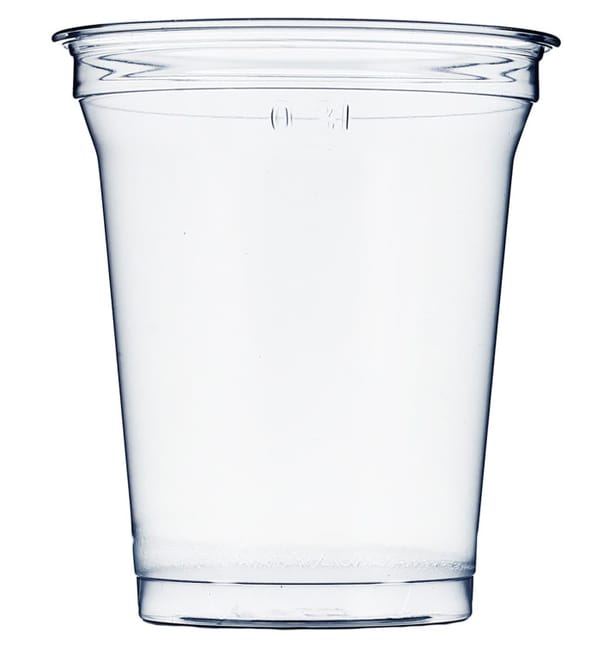 Vaso de Plástico Rígido de PET 420ml Ø9,3cm (1000 Uds) Vaso de Plástico Rígido de PET 420ml Ø9,3cm (1000 Uds)