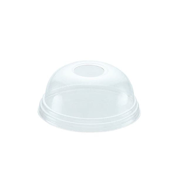 Tapa Cupula Agujero Vaso PET 420ml Ø9,3cm (100 Uds)