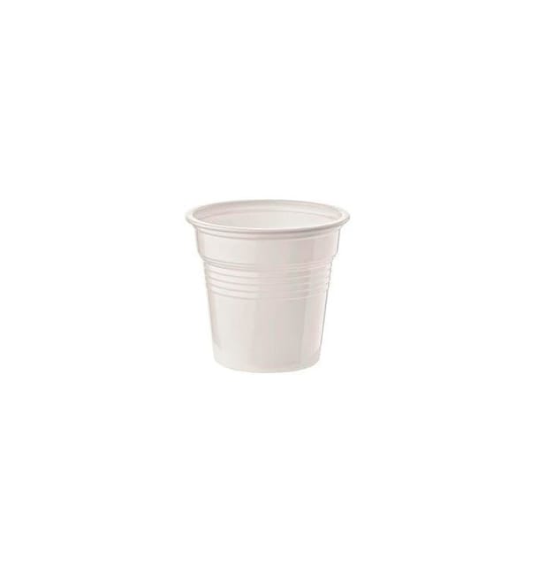 Vaso de Plastico PS Blanco 80ml Ø5,7cm (50 Uds) Vaso de Plastico PS Blanco 80ml Ø5,7cm (50 Uds)