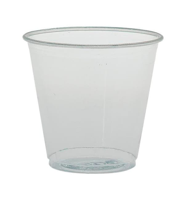 Vaso de Plástico PS 104ml Ø6,2cm (100 Uds) Vaso de Plástico PS 104ml Ø6,2cm (100 Uds)