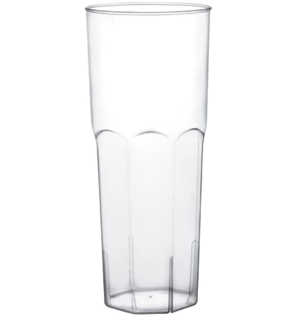 Vaso Plastico Tubo Transp. PS Ø65mm 350ml (180 Uds)