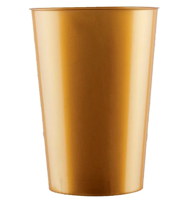 Vaso de Plastico Moon Oro PS 230ml (350 Uds) Vaso de Plastico Moon Oro PS 230ml (350 Uds)