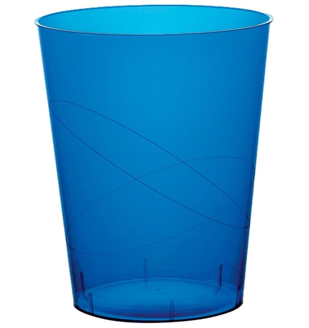 Vaso de Plastico Moon Azul Transp. PS 350ml (200 Uds) Vaso de Plastico Moon Azul Transp. PS 350ml (200 Uds)