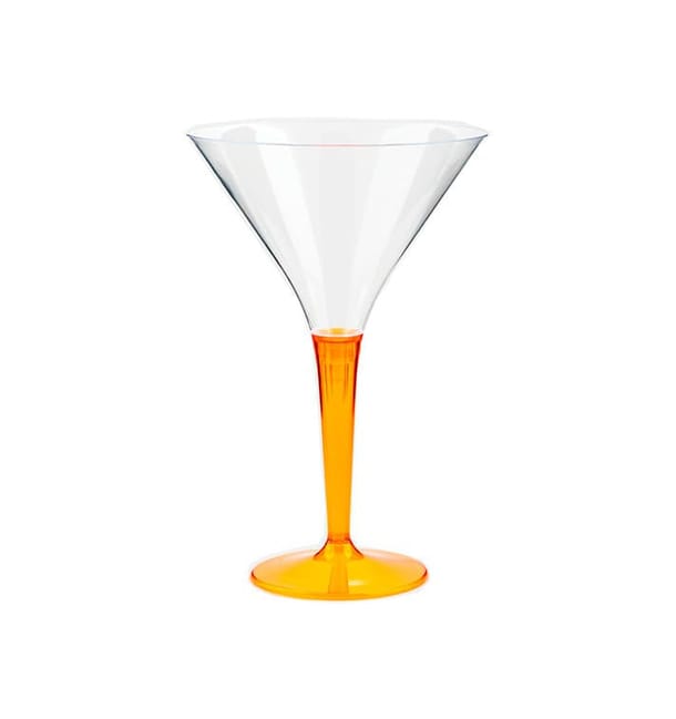 Copa de Plastico Cocktail Pie Naranja 100 ml (6 Uds) Copa de Plastico Cocktail Pie Naranja 100 ml (6 Uds)