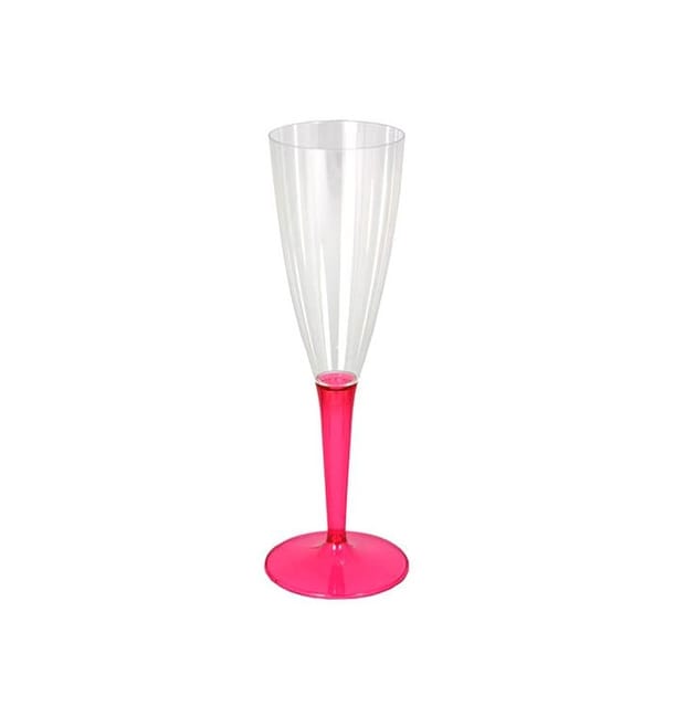 Copa de Plastico Cava Pie Frambuesa 100ml (72 Uds) Copa de Plastico Cava Pie Frambuesa 100ml (72 Uds)