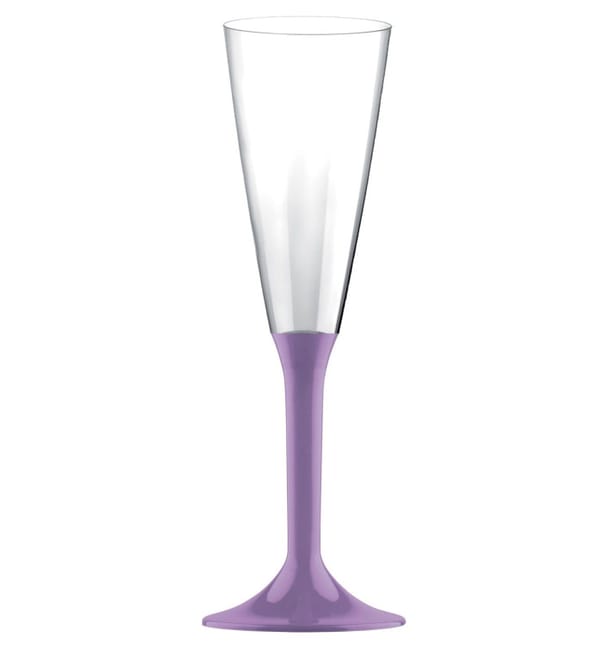 Copa de Plastico Cava con Pie Lila 160ml (20 Uds) Copa de Plastico Cava con Pie Lila 160ml (20 Uds)