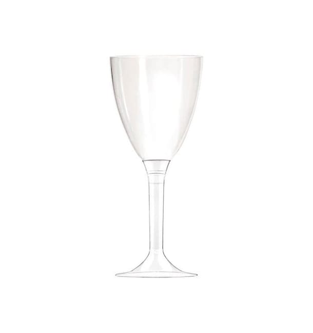 Copa de Plastico Vino Transparente 130ml (10 Uds)