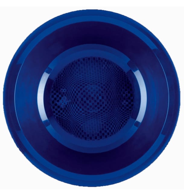 Plato de Plastico Hondo Azul Round PP Ø195mm (50 Uds) Plato de Plastico Hondo Azul Round PP Ø195mm (50 Uds)