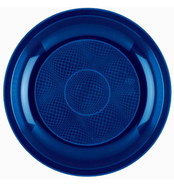 Plato de Plastico Llano Azul Round PP Ø220mm (300 Uds) Plato de Plastico Llano Azul Round PP Ø220mm (300 Uds)