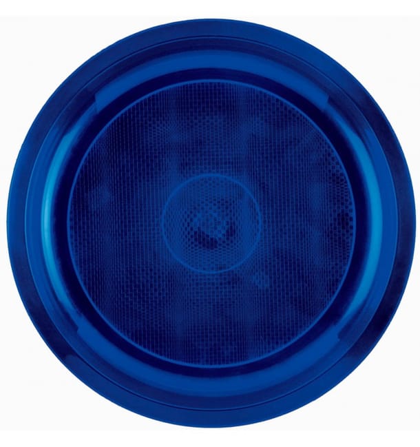 Plato de Plastico Azul Round PP Ø290mm (25 Uds)