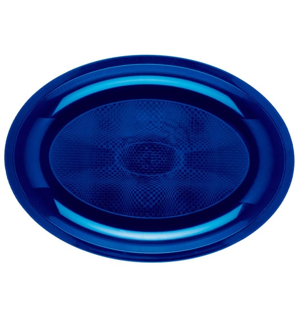 Bandeja Ovalada Azul Round PP 315x220mm (150 Uds) Bandeja Ovalada Azul Round PP 315x220mm (150 Uds)