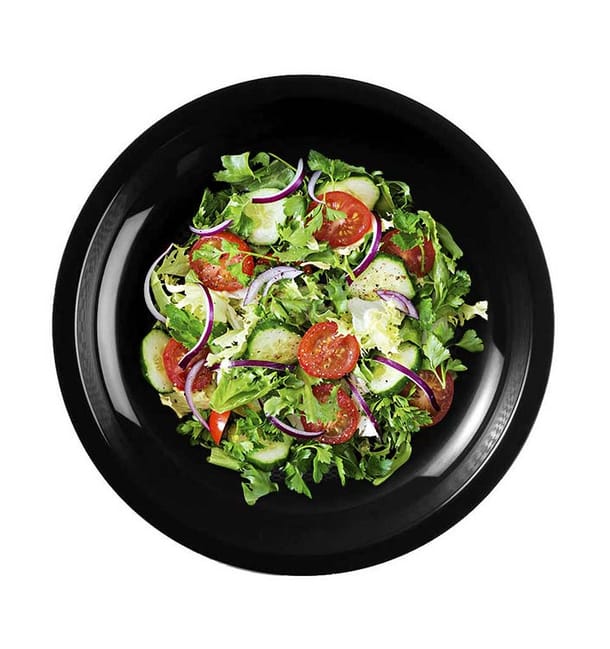 Plato de Plastico Llano Negro Round PP Ø220mm (50 Uds) Plato de Plastico Llano Negro Round PP Ø220mm (50 Uds)