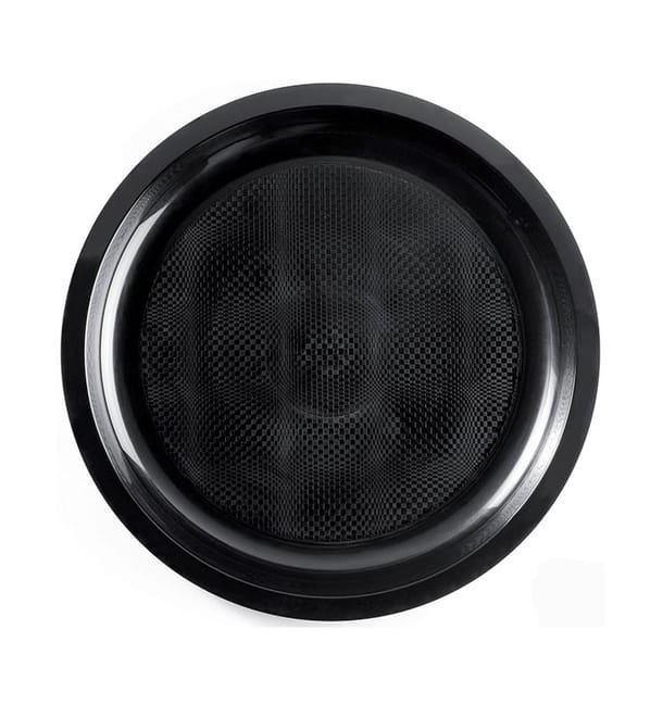 Plato de Plastico Negro Round PP Ø290mm (150 Uds) Plato de Plastico Negro Round PP Ø290mm (150 Uds)