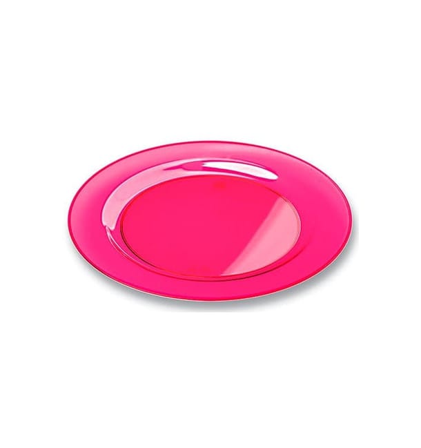 Plato Plastico Redondo Extra Rigido Frambuesa 23cm (90 Uds) Plato Plastico Redondo Extra Rigido Frambuesa 23cm (90 Uds)