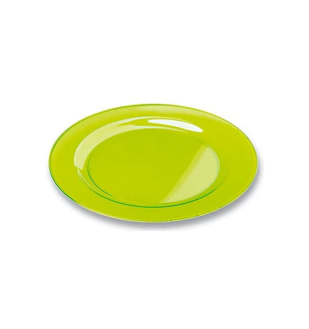Plato Plastico Redondo Extra Rigido Verde 23cm (6 Uds) Plato Plastico Redondo Extra Rigido Verde 23cm (6 Uds)