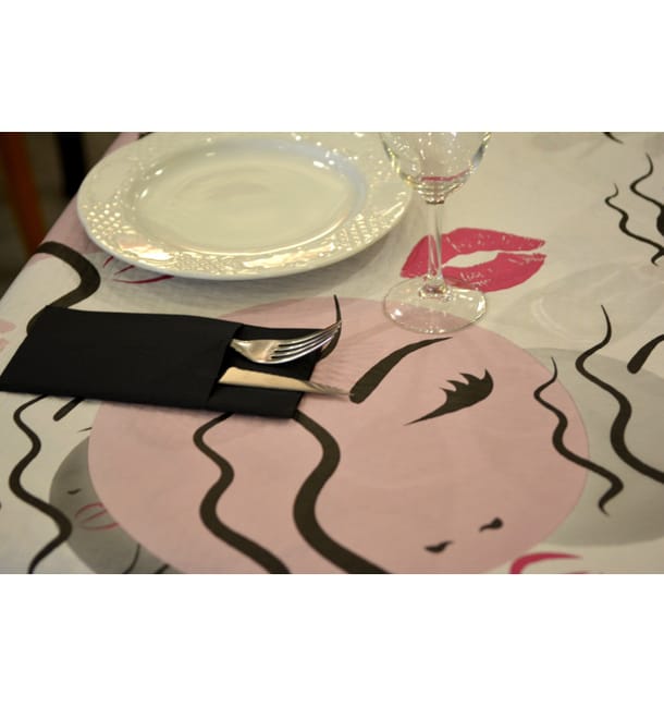Mantel de Papel Cortado 1x1m "Kiss" 37g (400 Uds) Mantel de Papel Cortado 1x1m "Kiss" 37g (400 Uds)
