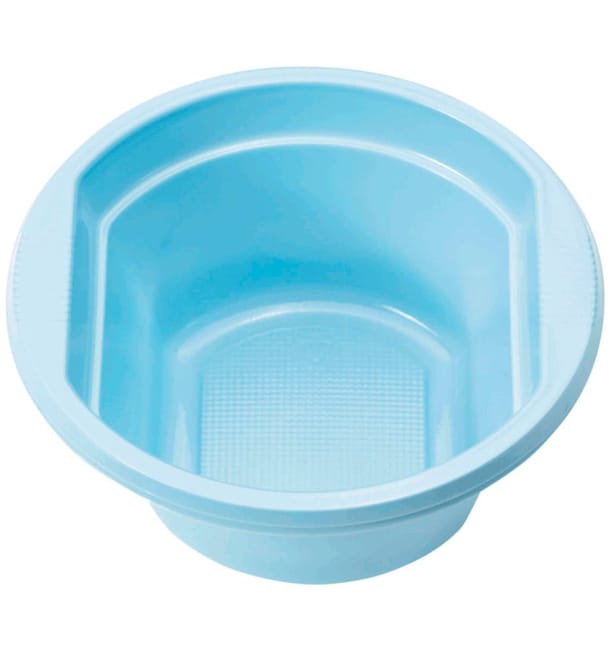 Bol de Plástico PS Azul Claro 250ml Ø12cm (30 Uds)