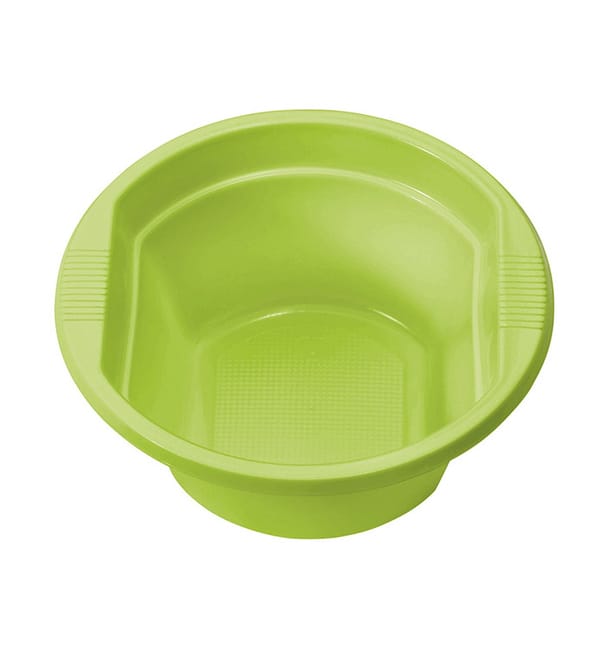 Bol de Plastico PS Verde Lima 250ml Ø12cm (30 Uds) Bol de Plastico PS Verde Lima 250ml Ø12cm (30 Uds)