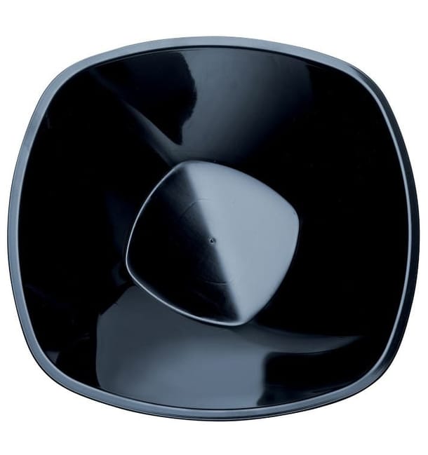 Bol de Plastico Negro Square PP Ø277mm 3000ml (15 Uds) Bol de Plastico Negro Square PP Ø277mm 3000ml (15 Uds)