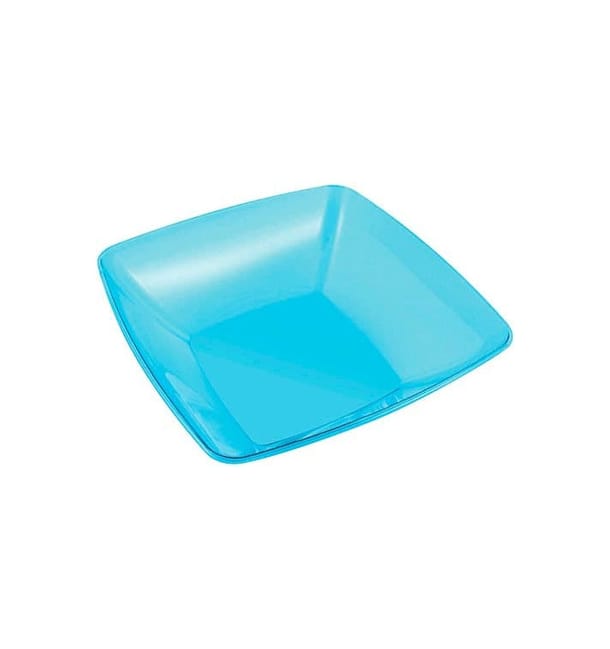 Bol de Plastico Cuadrado Turquesa 28x28cm (1 Uds) Bol de Plastico Cuadrado Turquesa 28x28cm (1 Uds)