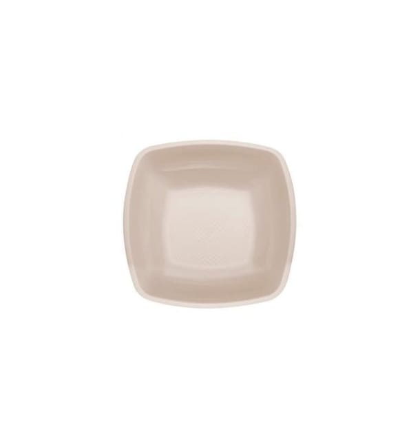 Plato de Plastico Hondo Beige Square PP 180mm (25 Uds) Plato de Plastico Hondo Beige Square PP 180mm (25 Uds)