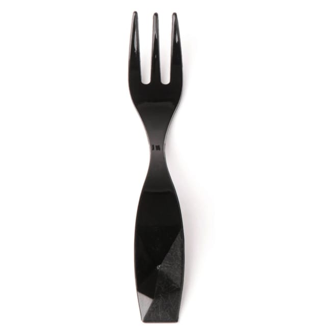 Minitenedor Degustacion "Charme" Negro 10cm (600 Uds) Minitenedor Degustacion "Charme" Negro 10cm (600 Uds)