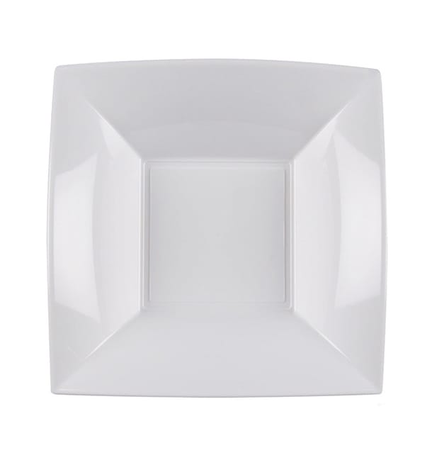 Plato de Plastico Hondo Blanco Nice PP 180mm (150 Uds)