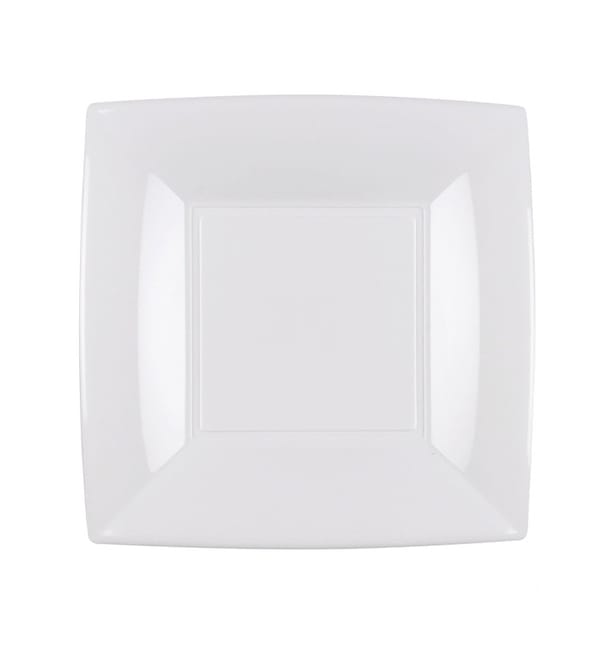 Plato de Plastico Llano Blanco Nice PP 180mm (150 Uds) Plato de Plastico Llano Blanco Nice PP 180mm (150 Uds)