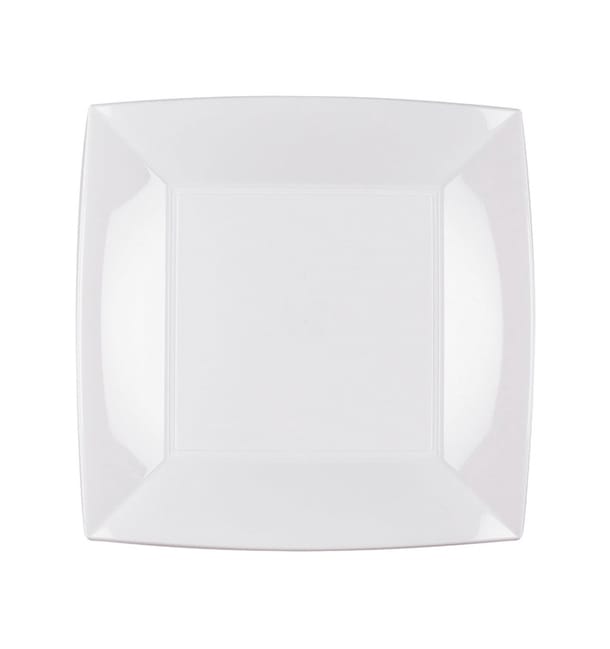Plato de Plastico Llano Blanco Nice PP 230mm (25 Uds) Plato de Plastico Llano Blanco Nice PP 230mm (25 Uds)