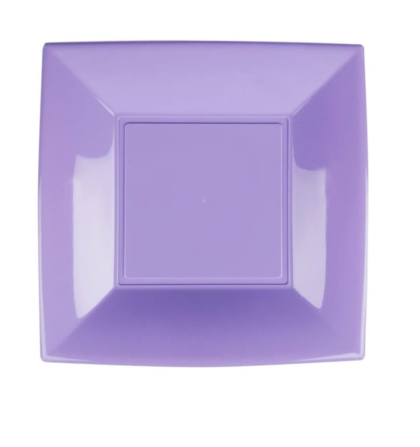 Plato de Plastico Llano Lila Nice PP 230mm (25 Uds) Plato de Plastico Llano Lila Nice PP 230mm (25 Uds)
