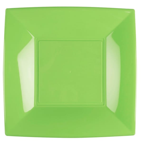 Plato de Plastico Llano Verde Lima Nice PP 290mm (72 Uds) Plato de Plastico Llano Verde Lima Nice PP 290mm (72 Uds)