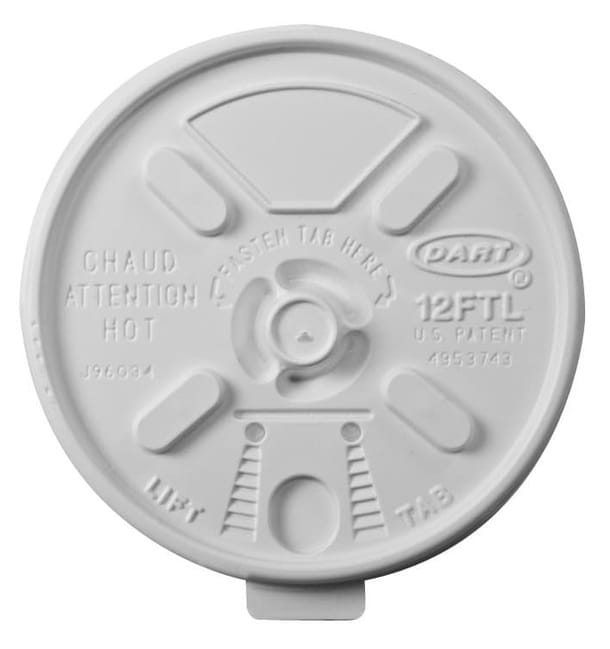 Tapa de Plastico PS "Lift n' Lock" Blanca Ø8,9cm (100 Uds) Tapa de Plastico PS "Lift n' Lock" Blanca Ø8,9cm (100 Uds)