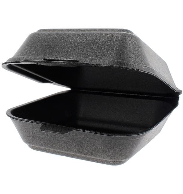 Envase Hamburguesa FOAM Grande Negro (500 Uds) Envase Hamburguesa FOAM Grande Negro (500 Uds)