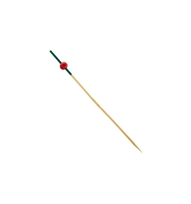 Pinchos de Bambu "Portugal" Verde y Rojo 120mm (200 Uds)
