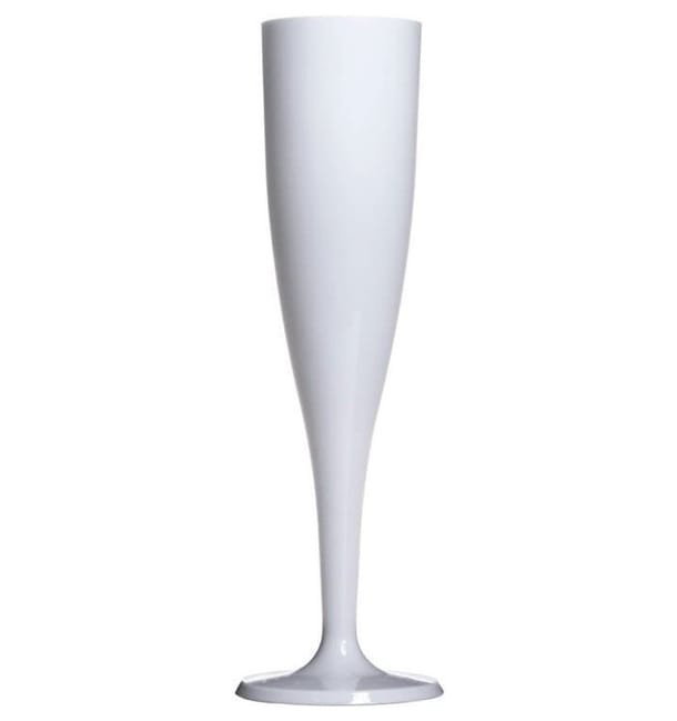 Copa de Plastico para Cava Blanca 115ml (120 Uds) Copa de Plastico para Cava Blanca 115ml (120 Uds)