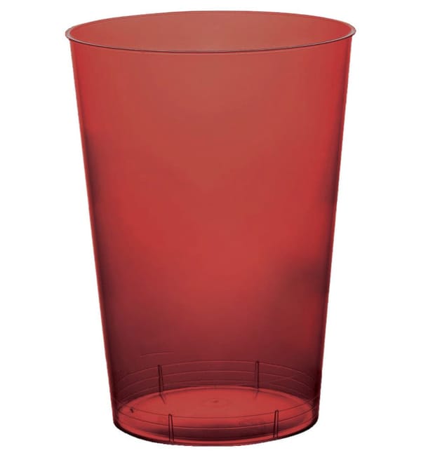 Vaso de Plastico Moon Burdeos Transp. PS 230ml (1000 Uds)