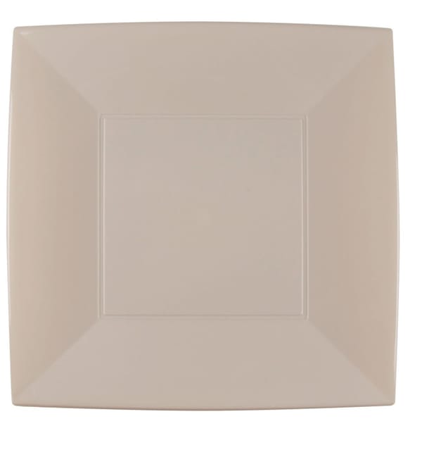 Plato de Plastico Llano Beige Nice PP 290mm (144 Uds) Plato de Plastico Llano Beige Nice PP 290mm (144 Uds)
