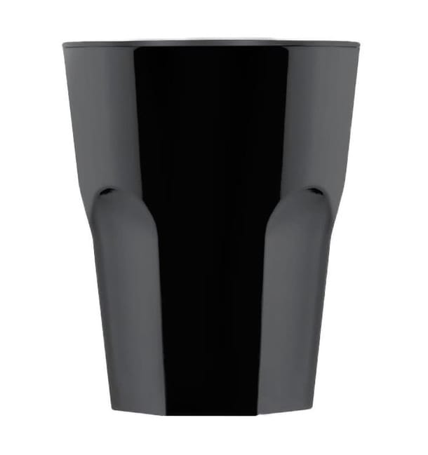 Vaso Reutilizable SAN Rox Negro 300ml (8 Uds) Vaso Reutilizable SAN Rox Negro 300ml (8 Uds)