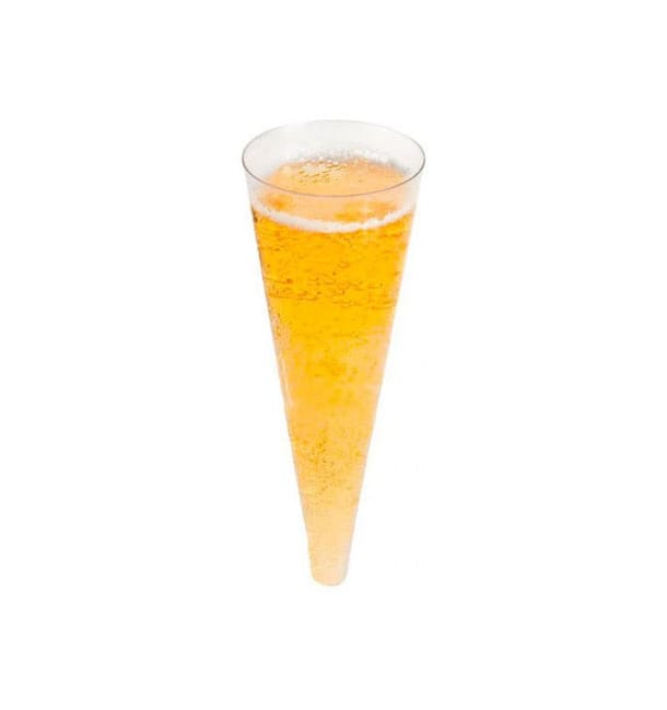 Copa de Plastico "Cono" Trans.100ml Ø5x14cm (24 uds) Copa de Plastico "Cono" Trans.100ml Ø5x14cm (24 uds)