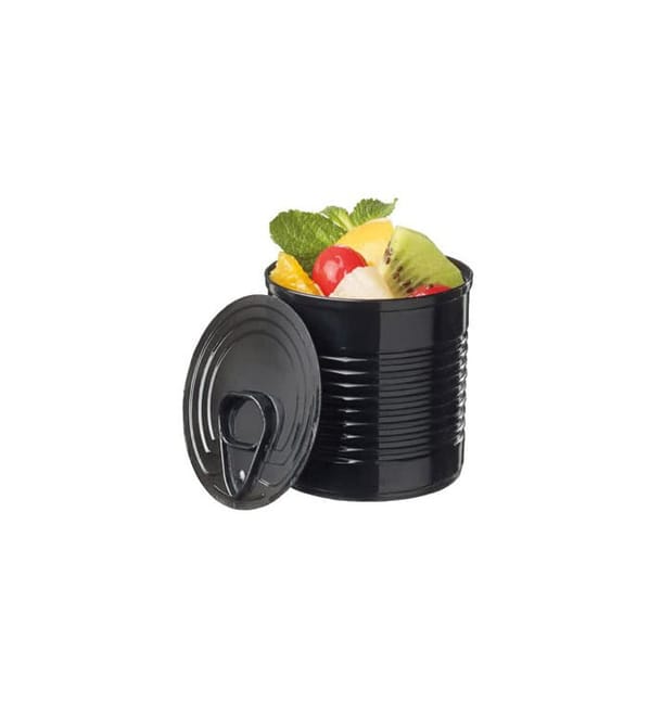 Botes de Conserva Negro PS 60ml Ø5,1x4,8 cm (25 Uds) Botes de Conserva Negro PS 60ml Ø5,1x4,8 cm (25 Uds)