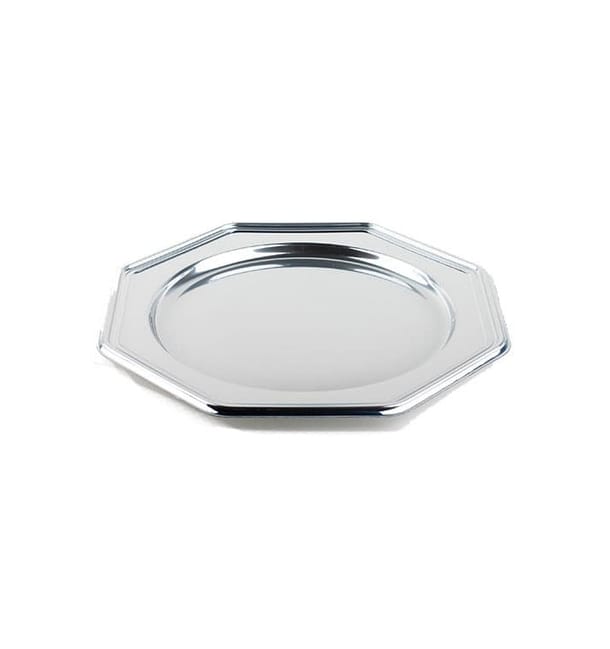 Bajoplato de Plastico Catering Octog. Plata 30 cm (5 Uds) Bajoplato de Plastico Catering Octog. Plata 30 cm (5 Uds)