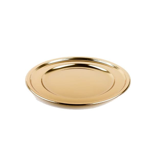 Bajoplato de Plastico Catering Redondo Oro 30 cm (5 Uds) Bajoplato de Plastico Catering Redondo Oro 30 cm (5 Uds)