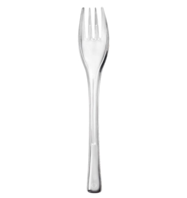 Tenedor de Plastico Fly Transp. 140mm (50 Uds) Tenedor de Plastico Fly Transp. 140mm (50 Uds)