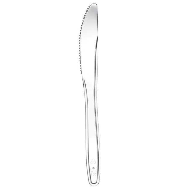 Cuchillo de Plastico Easy PS Transp. 175mm (100 Uds) Cuchillo de Plastico Easy PS Transp. 175mm (100 Uds)