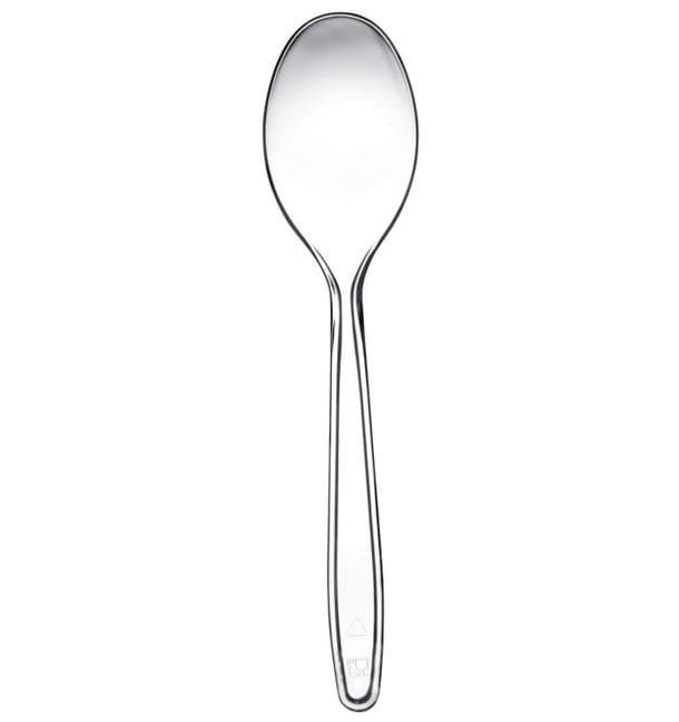 Cuchara de Plastico Easy PS Transp. 175mm (100 Uds) Cuchara de Plastico Easy PS Transp. 175mm (100 Uds)