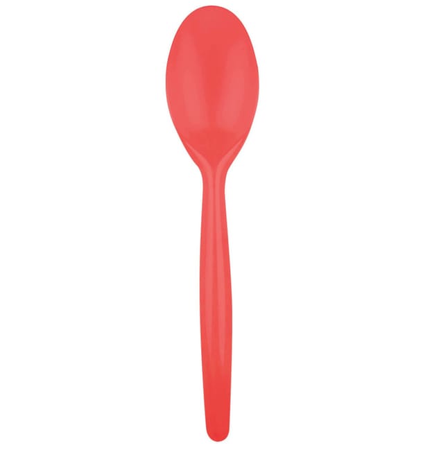 Cuchara de Plastico Easy PS Rojo 185 mm (500 Uds) Cuchara de Plastico Easy PS Rojo 185 mm (500 Uds)