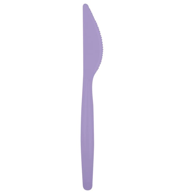 Cuchillo de Plastico Easy PS Lila 185mm (20 Uds) Cuchillo de Plastico Easy PS Lila 185mm (20 Uds)