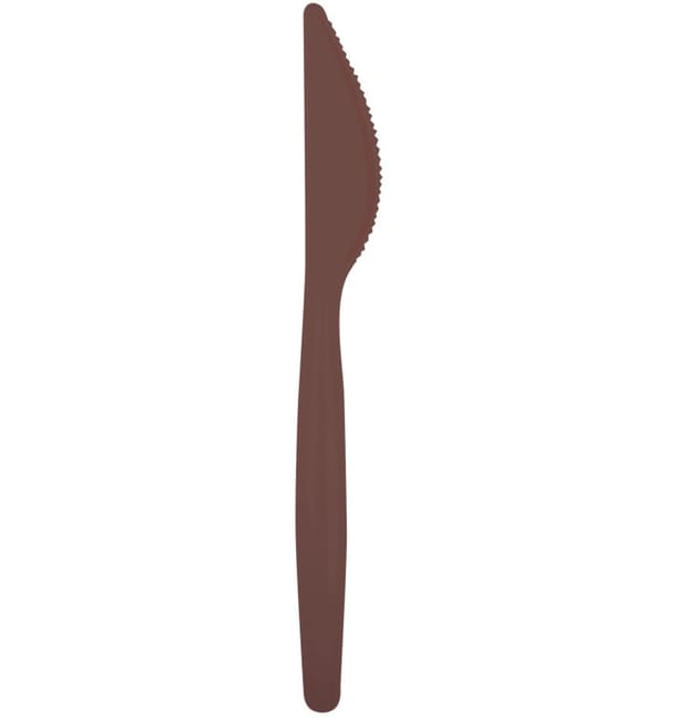 Cuchillo de Plastico Easy PS Marron 185mm (20 Uds) Cuchillo de Plastico Easy PS Marron 185mm (20 Uds)