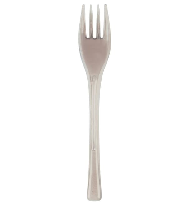Tenedor de Plastico Fly Beige 140mm (50 Uds) Tenedor de Plastico Fly Beige 140mm (50 Uds)
