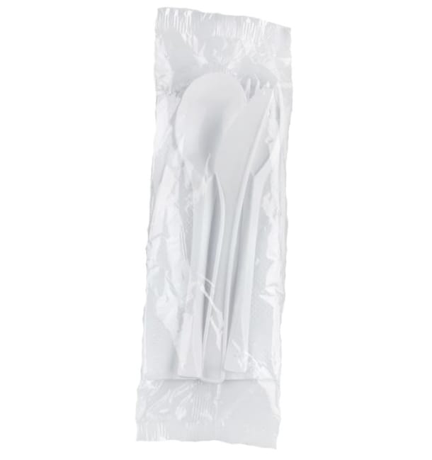 Set Cubiertos Plastico Next Tenedor, Cuchillo, Cuchara y Servilleta (50 Uds) Set Cubiertos Plastico Next Tenedor, Cuchillo, Cuchara y Servilleta (50 Uds)